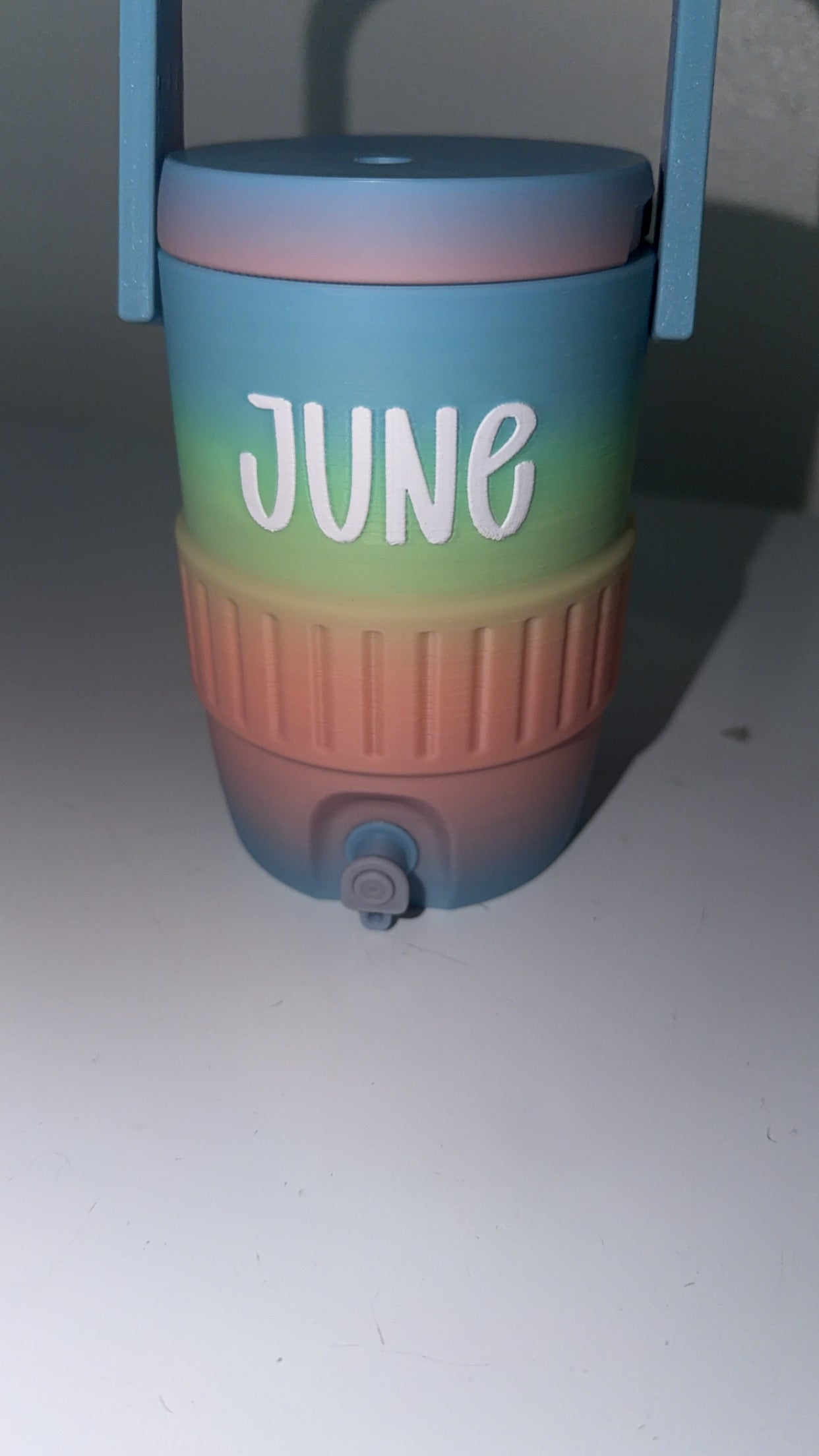 12oz Personalized Can Holder Rainbow
